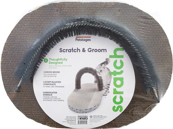 Show full view: Catstages Scratch & Groom Scratch Pad & Grooming Brush Cat Toy slide 8 of 9
