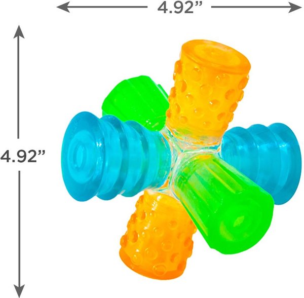 Show full view: Outward Hound Triple Jack Squeaky Dog Chew Toy slide 5 of 7