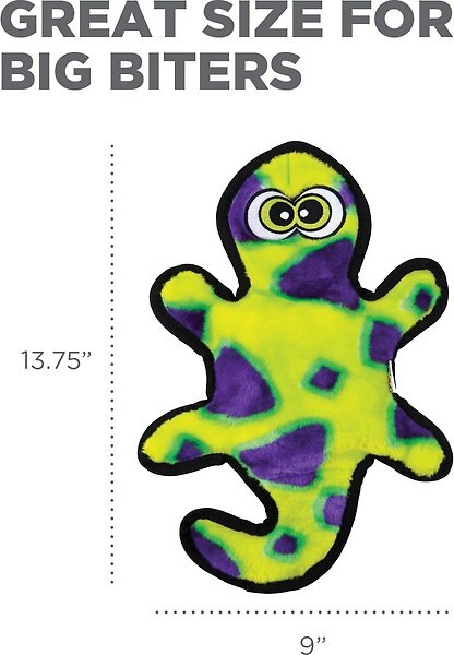 Show full view: Outward Hound Invincibles Geckos Squeak Dog Toy, 2-Squeakers slide 4 of 6
