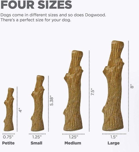 Show full view: Petstages Dogwood Tough Dog Chew Toy, Medium slide 4 of 9