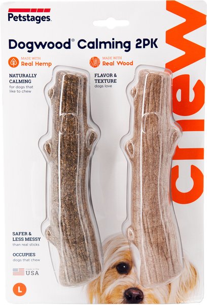 Show full view: Petstages Dogwood Calming Bone Dog Toy, Large, 2 count slide 7 of 8