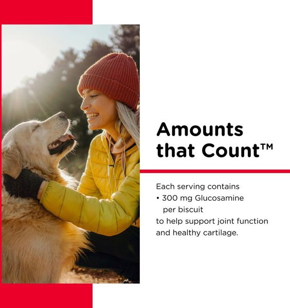 Show full view: Nutri-Vet Hip & Joint Extra Strength Wafers for Large Dogs Peanut Butter Flavor Treats, 2.72-kg bag slide 4 of 9