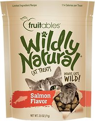 Fruitables Wildly Natural Salmon Flavor Cat Treats, 2.5-oz bag
