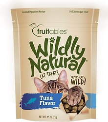 Fruitables Wildly Natural Tuna Flavor Cat Treats, 2.5-oz bag