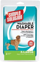 Simple Solution Washable Female Dog Diaper, X-Large: 22 to 35-in waist