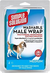 Simple Solution Washable Male Dog Wrap, Medium: 12 to 23-in waist