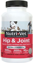 Nutri-Vet Extra Strength Chewable Tablets Joint Supplement for Dogs, 75 count