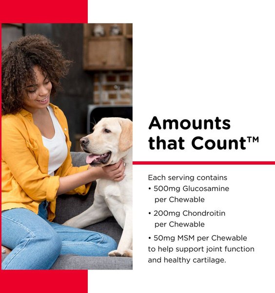 Show full view: Nutri-Vet Extra Strength Chewable Tablets Joint Supplement for Dogs, 120 count slide 6 of 10