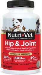 Nutri-Vet Advanced Strength Chewable Tablets Joint Supplement for Dogs, 90 count