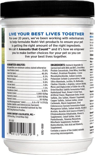Show full view: Nutri-Vet Powder Milk Supplement for Dogs, 12-oz slide 8 of 10