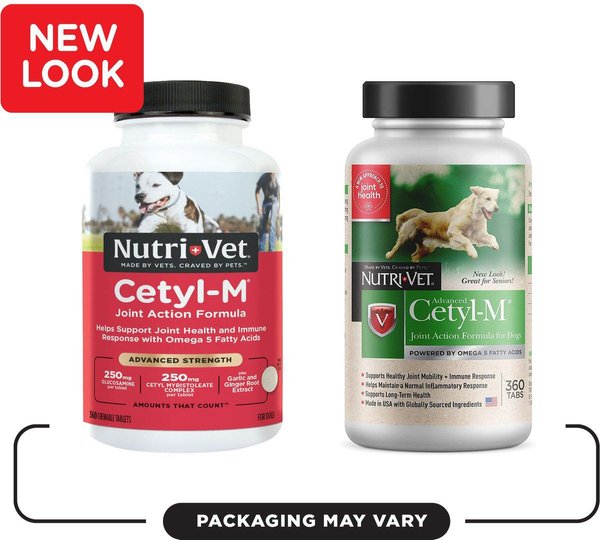 Show full view: Nutri-Vet Advanced Cetyl-M Tablets Joint Supplement for Dogs, 360 count slide 4 of 10