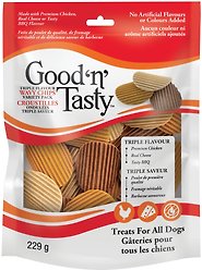 Good 'n' Tasty Triple Flavour Wavy Chips Dog Treats, 8-oz bag