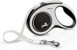 Flexi Comfort Nylon Tape Retractable Dog Leash, Grey, Small: 5-m long