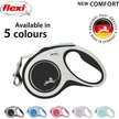 Show in main carousel: Flexi Comfort Nylon Tape Retractable Dog Leash, Grey, Small: 5-m long slide 4 of 6