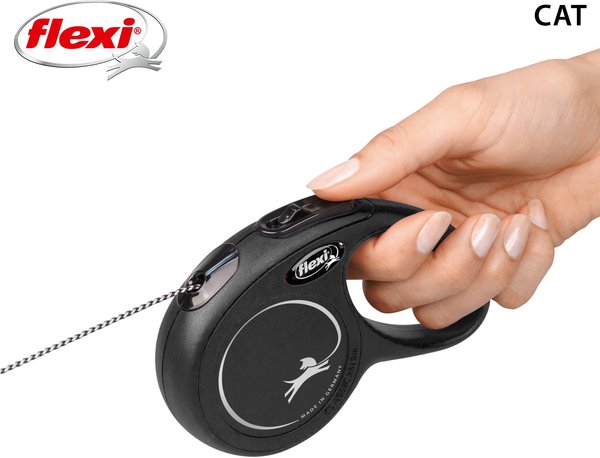 Show full view: Flexi Comfort Retractable Cord Dog Leash, X-Small: 3-m long, Grey slide 5 of 6