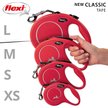 Show in main carousel: Flexi Classic Nylon Tape Retractable Dog Leash, Red, Small: 5-m long slide 5 of 7