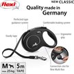 Show in main carousel: Flexi Classic Nylon Tape Retractable Dog Leash, Black, Medium: 5-m long slide 2 of 7