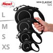 Show in main carousel: Flexi Classic Nylon Tape Retractable Dog Leash, Black, Medium: 5-m long slide 5 of 7