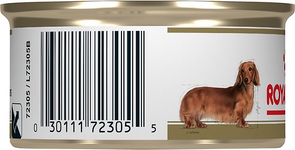 Show full view: Royal Canin Breed Health Nutrition Dachshund Adult Canned Dog Food, 85-g can, case of 24 slide 4 of 8