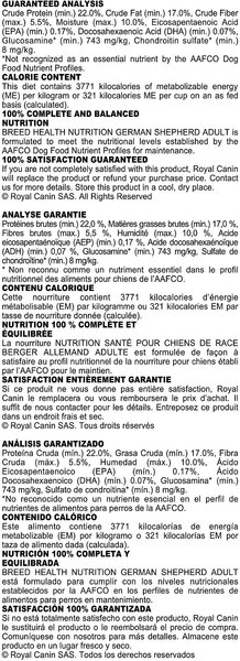 Show full view: Royal Canin Breed Health Nutrition German Shepherd Adult Dry Dog Food, 7.7-kg bag slide 5 of 7