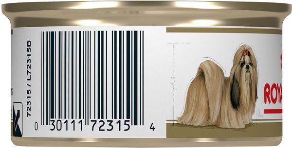 Show full view: Royal Canin Breed Health Nutrition Shih Tzu Adult Wet Canned Dog Food, 85-g can, case of 24 slide 4 of 8