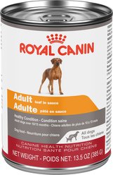 Royal Canin Canine Health Nutrition Adult Loaf in Sauce Wet Canned Dog Food, 385-g can, case of 12
