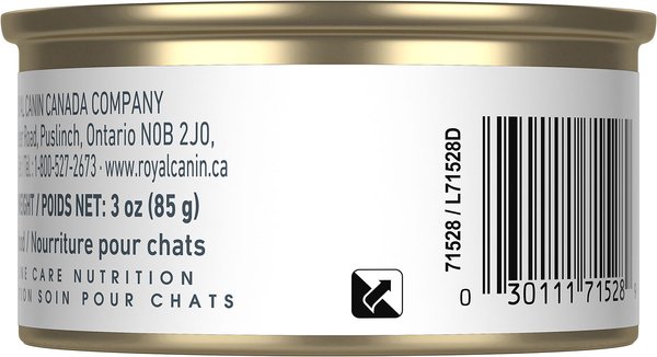 Show full view: Royal Canin Feline Care Nutrition Hair & Skin Care Thin Slices In Gravy Wet Canned Cat Food, 85-g can, case of 24 slide 3 of 8