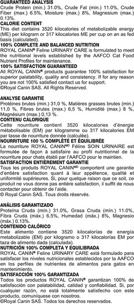 Show full view: Royal Canin Feline Care Nutrition Urinary Care Dry Cat Food, 1.4-kg bag slide 5 of 7