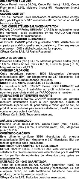 Show full view: Royal Canin Feline Care Nutrition Urinary Care Dry Cat Food, 6.36-kg bag slide 5 of 7