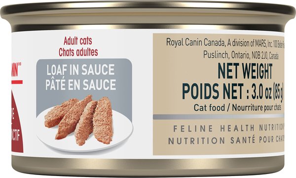 Show full view: Royal Canin Feline Health Nutrition Adult Instinctive Loaf In Sauce Wet Canned Cat Food, 85-g can, case of 24 slide 4 of 8