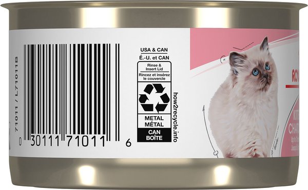 Show full view: Royal Canin Feline Health Nutrition Kitten Loaf In Sauce Wet Canned Cat Food, 145-g can, case of 24 slide 3 of 8