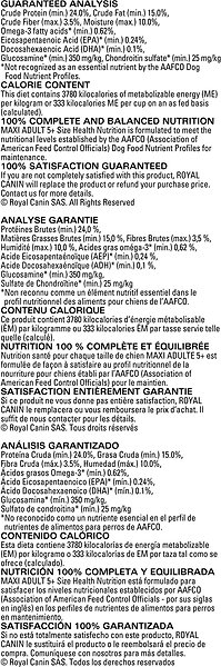 Show full view: Royal Canin Size Health Nutrition Large Adult Dry Dog Food, 7.7-kg bag slide 5 of 8