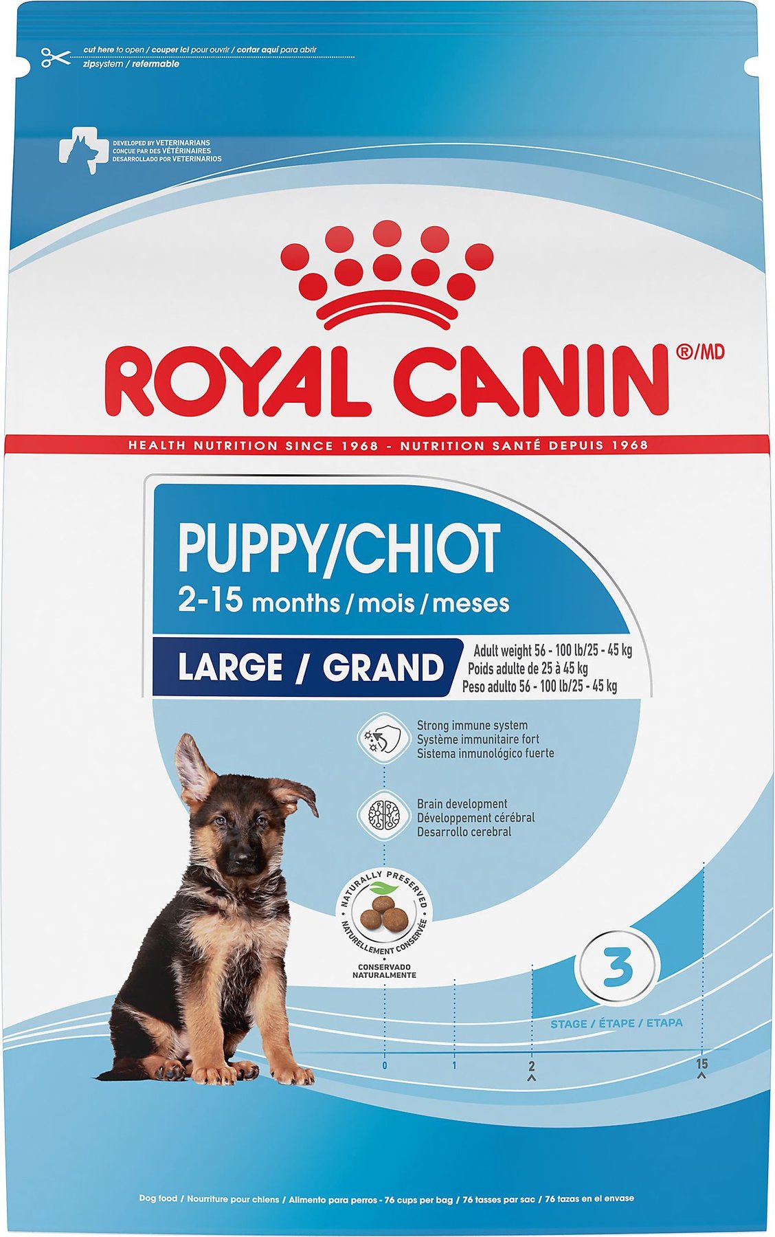 ROYAL CANIN Size Health Nutrition Large Puppy Dry Dog Food, 13.6