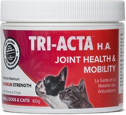 Tri-Acta H.A. Maximum Strength Powder Joint Supplement for Small Dogs & Cats, 60-g jar