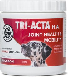 Tri-Acta H.A. Maximum Strength Powder Joint Supplement for Medium Dogs, 140-g jar