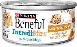 Purina Beneful Incredibites Real Chicken in Gravy Wet Dog Food, 85-g can, case of 24