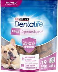 DentaLife Plus Digestive Support Oral Care Dog Treats, 408-g pouch