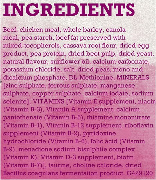 Show full view: Purina Beyond Simply Farm-Raised Beef, Barley & Free Run Egg Dry Dog Food, 9.5-kg bag slide 15 of 16