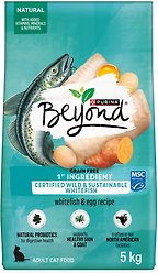 Purina Beyond Grain-Free Wild-Caught Whitefish & Free Run Egg Recipe Dry Cat Food, 5-kg bag