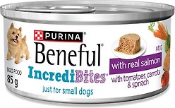 Purina Beneful Incredibites Real Salmon Pate Wet Dog Food, 85-g can, case of 24