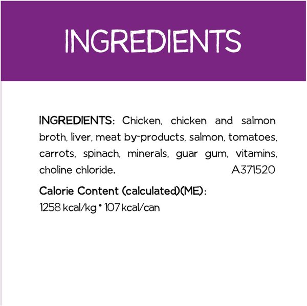 Show full view: Purina Beneful Incredibites Real Salmon Pate Wet Dog Food, 85-g can, case of 24 slide 9 of 9