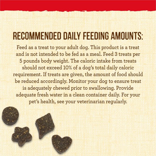 Show full view: Merrick Lil' Plates Small Breed Bitty Beef Recipe Dog Treats, 142-g bag slide 8 of 9