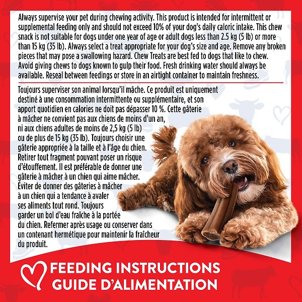 Show full view: Milk-Bone Comfort Chews Real Beef Bar Dog Treats, Small, 6 count slide 6 of 8