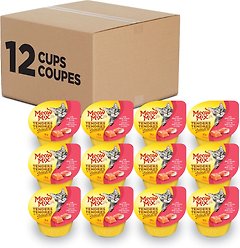 Meow Mix Tenders In Sauce Real Salmon & Crab Wet Cat Food, 78-g can, case of 12