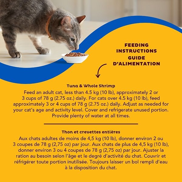 Show full view: Meow Mix Tenders In Sauce Real Tuna & Shrimp Wet Cat Food, 78-g can, case of 12 slide 5 of 7