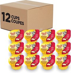 Meow Mix Tenders In Sauce Real Chicken & Beef Wet Cat Food, 78-g can, case of 12