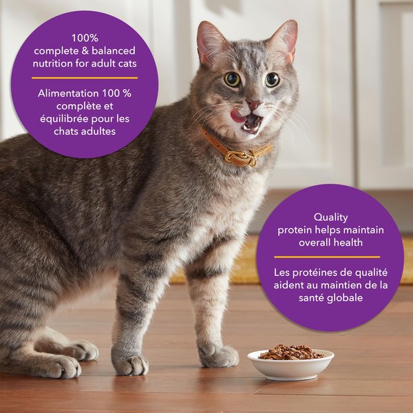 Show full view: Meow Mix Tenders In Sauce Real Chicken & Beef Wet Cat Food, 78-g can, case of 12 slide 4 of 7