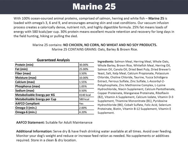 Show full view: Inukshuk Professional Performance Marine 30/25 Dry Dog Food, 15-kg bag slide 4 of 10