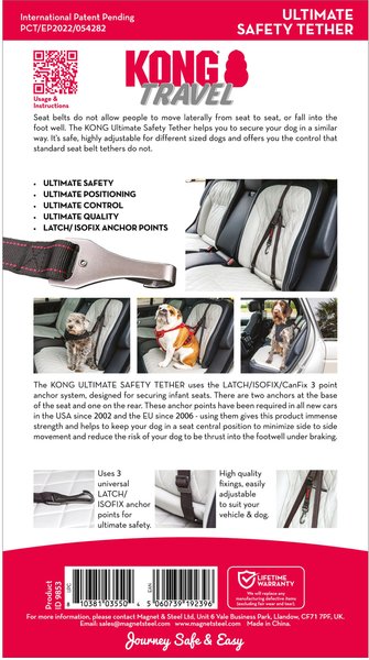Show full view: KONG Travel Ultimate Safety Tether Dog Seat Belt slide 7 of 10