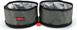 KONG Travel Fold-Up Double Dog Bowl